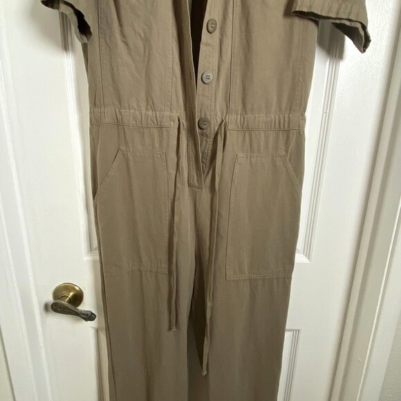 Bohme Celina Olive Jumpsuit Military Utility Cotton Size Small NWT  SB - Picture 12 of 13